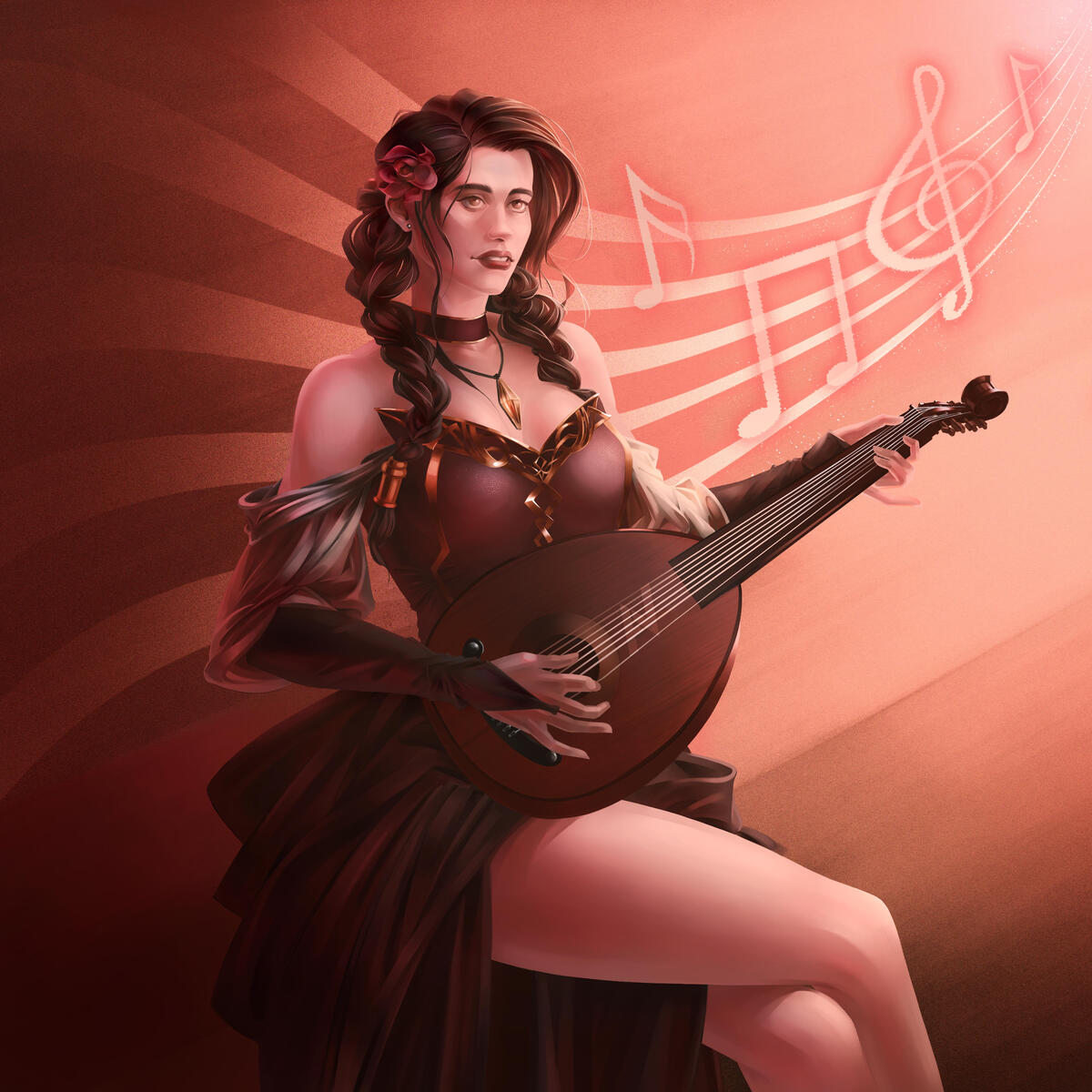 Commissioned Bard illustration