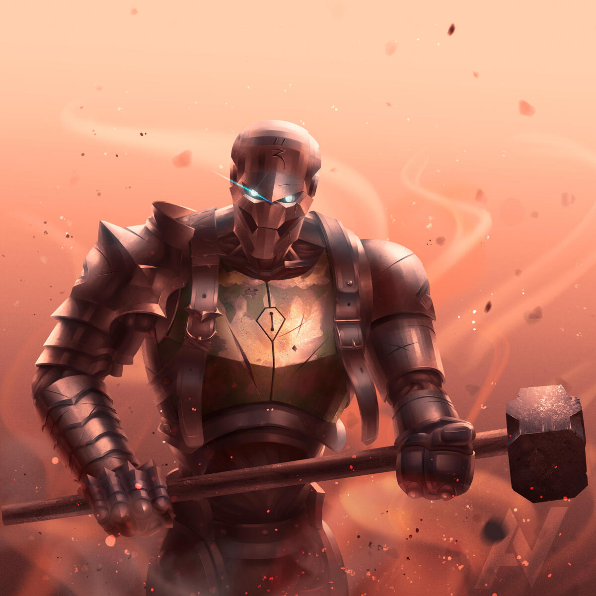 Commissioned Warforged Barbarian